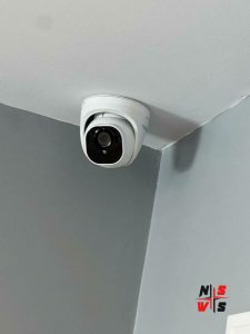 Installation of 8 security cameras in a building